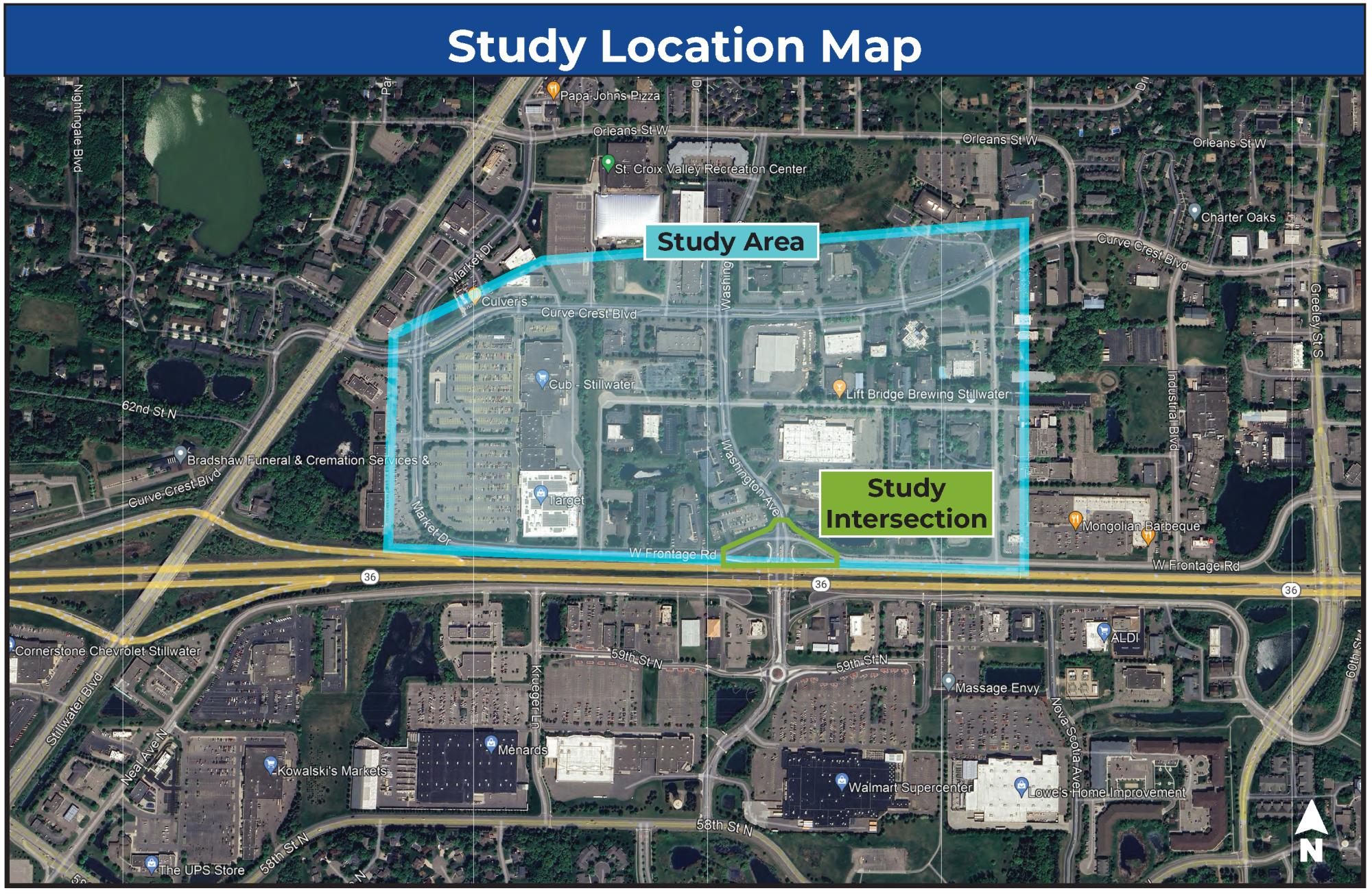 Stillwater_Washington Ave_Study Area Map