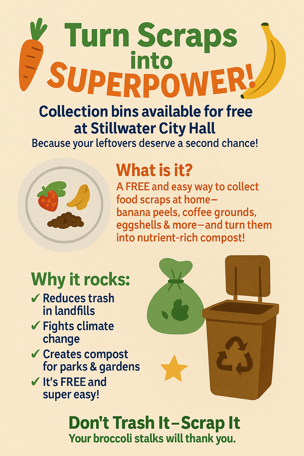 Food Scrap Bin Flyer