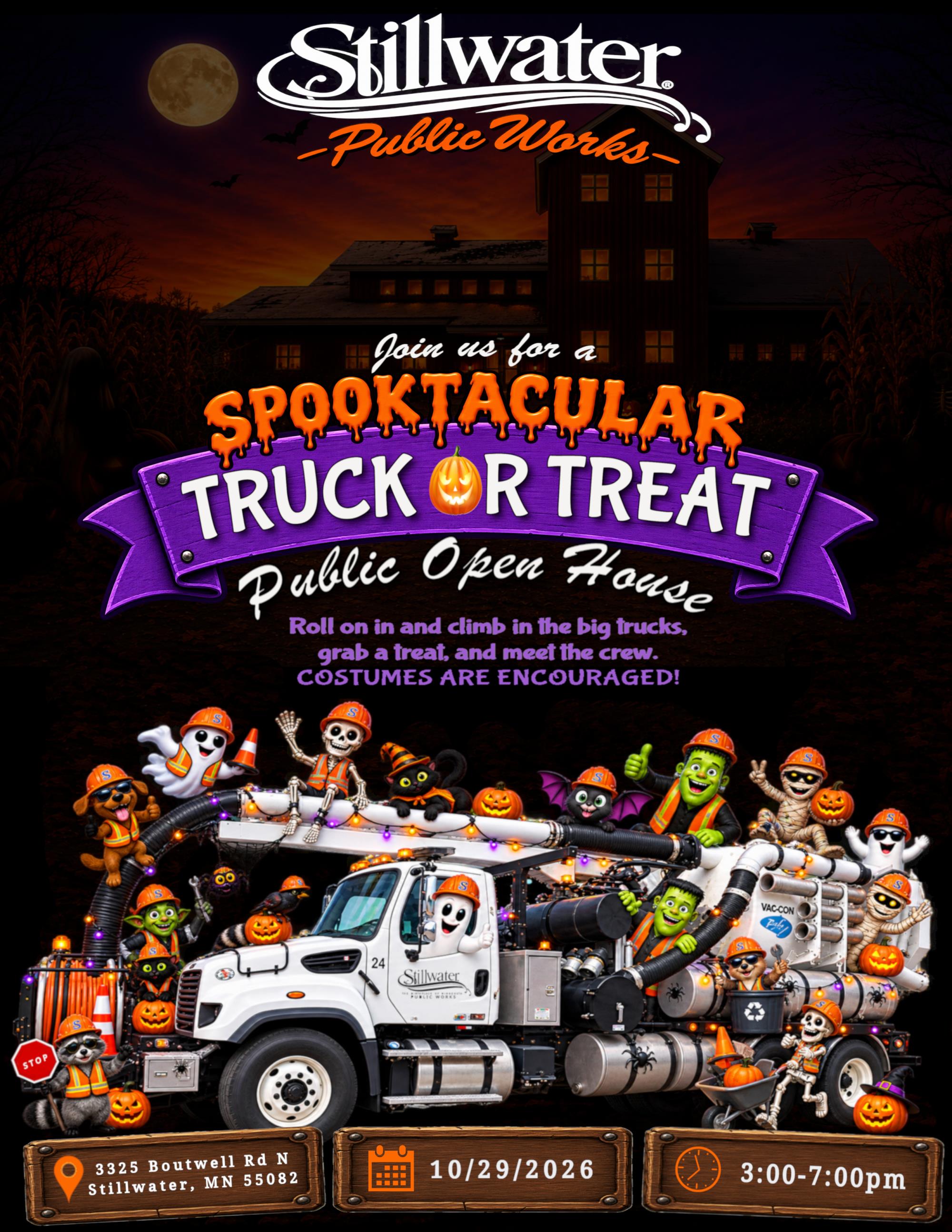 Public Works Halloween Truck or Treat Open House